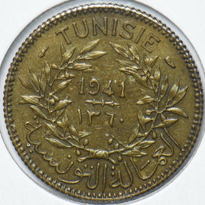 Tunisia 1941 AH1360 Franc 294199 combine shipping