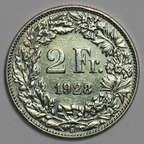 Switzerland 1928 2 Francs 197390 combine shipping