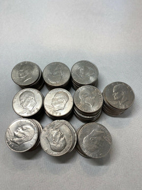 Eisenhower Dollars IKE Dollars  Lot of 100 Bulk AU/UNC