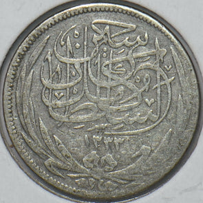 Egypt 1917 AH 1335 2 Piastres 195395 combine shipping