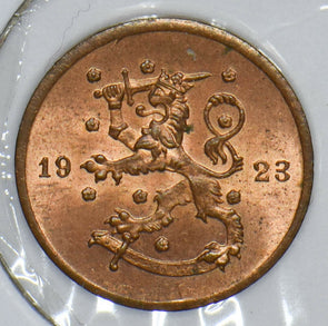 Finland 1923 Penny Lion animal 290948 combine shipping