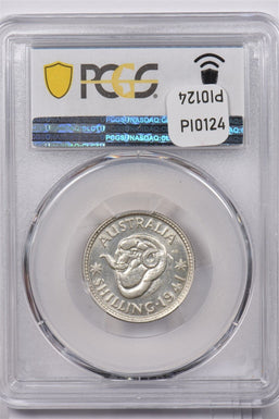Australia 1941 M Shilling Ram animal PCGS MS 62 PI0124 combine shipping