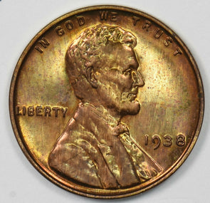 1938 Lincoln Wheat Cent Choice Proof R+B U0344