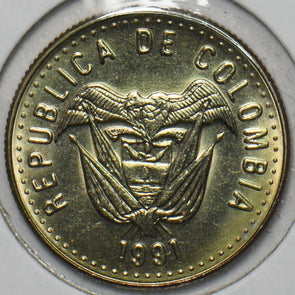 Colombia 1991 50 Pesos Eagle animal 152133 combine shipping