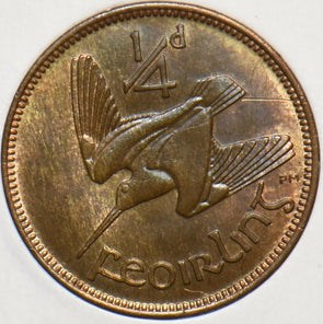 Ireland 1953 1/4 Penny Woodcock Bird animal 195013 combine shipping