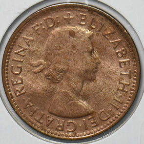 Australia 1961 Queen Elizabeth II Half Penny Kangaroo animal 292875 combine shi