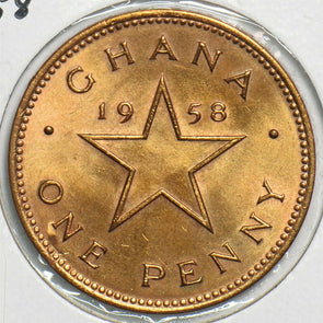 Ghana 1958 Penny 298425 combine shipping