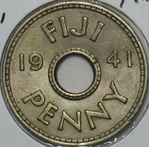 Fiji 1941 Penny 152293 combine shipping