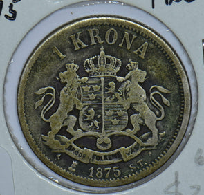 Sweden 1875 Oscar II Sveriges Krona Lions animal 290547 combine shipping