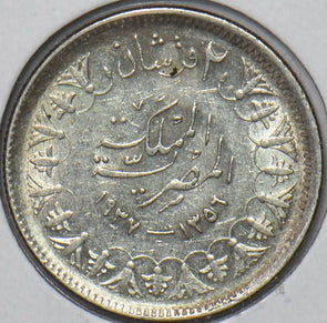 Egypt 1937 AH 1356 2 Piastres 296606 combine shipping