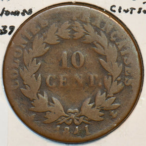 French Colonies 1841 A 10 Centimes 296719 combine shipping