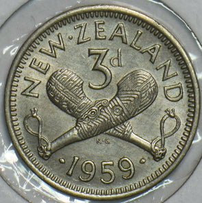 New Zealand 1959 3 Pence 903652 combine shipping