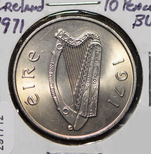 Ireland 1971 10 Pence Fish animal  291712 combine shipping