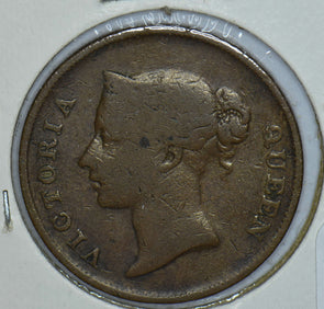 Straits Settlements 1862 Queen Victoria Cent 291120 combine shipping