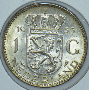 Netherlands 1955 Gulden Lion animal 150437 combine shipping