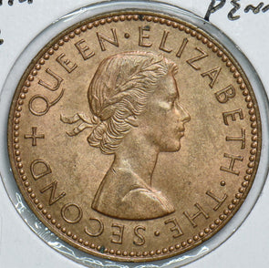 New Zealand 1962 1/2 Penny 198907 combine shipping