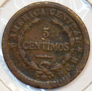 Costa Rica 1920 5 Centimos 152170 combine shipping