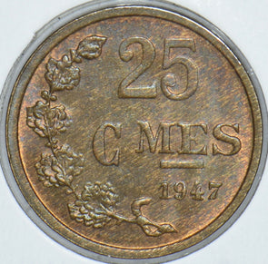 Luxembourg 1947 25 Centimes 291221 combine shipping