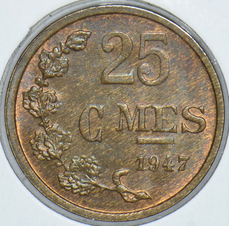 Luxembourg 1947 25 Centimes 291221 combine shipping