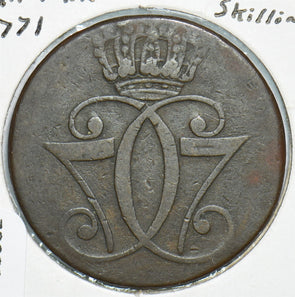 Denmark 1771 Skilling 298982 combine shipping