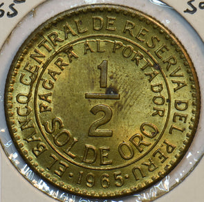 Peru 1965 1/2 Sol 152345 combine shipping