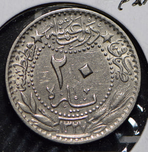 Turkey 1913 AH 1327 20 Para  290130 combine shipping