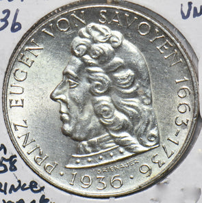 Austria 1936 2 Schilling Eagle animal 292532 combine shipping