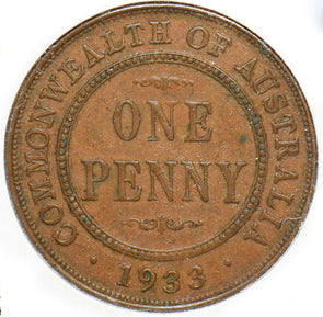 Australia 1933 Penny Georgivs V 150524 combine shipping