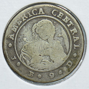Costa Rica 1849 Real Silver 491519 combine shipping