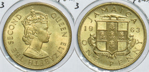 Jamaica 1963 Penny 299142 combine shipping
