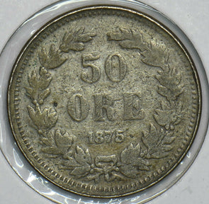 Sweden 1875 50 Ore 297914 combine shipping