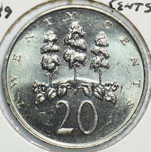 Jamaica 1989 20 Cents 904698 combine shipping