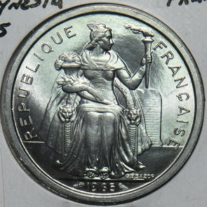 French Polynesia 1965 2 Francs 297819 combine shipping