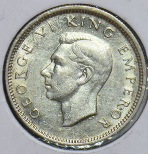 New Zealand 1945 6 Pence Huia bird 298671 combine shipping