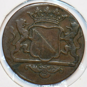 Netherlands 1790 Duit Lion animal Stad Utrecht 296726 combine shipping