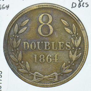 Guernsey 1864 8 Doubles 291795 combine shipping