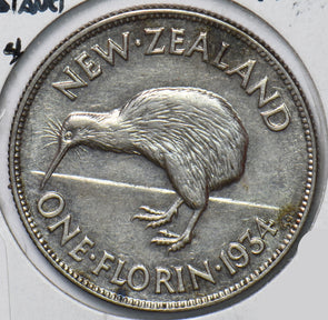 New Zealand 1934 Florin Kiwi Bird animal N0207 combine shipping