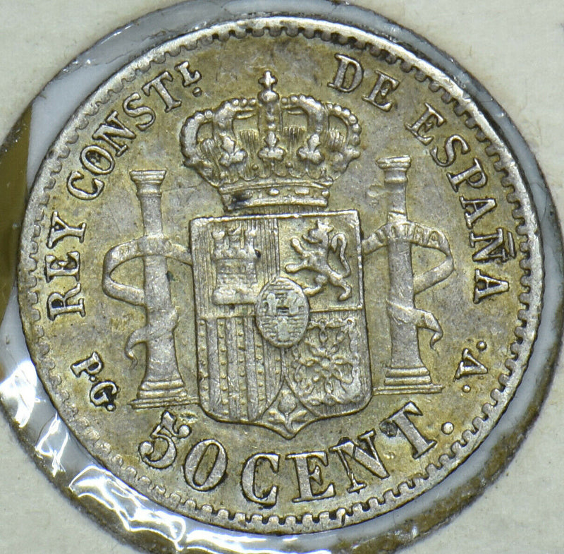 Spain 1894 50 Cents 291437 combine shipping