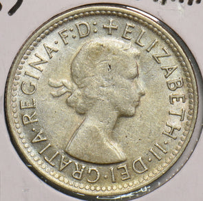 Australia 1957 Shilling Merino ram 198982 combine shipping
