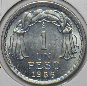 Chile 1956 Peso BU 193670 combine shipping