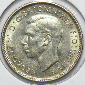 Australia 1942 6 Pence Kangaroo animal Ostrich Georgivs VI 902064 combine shippi