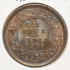 India British 1936 1/2 Pice 295535 combine shipping