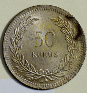 Turkey 1947 50 Kurus  T0053 combine shipping