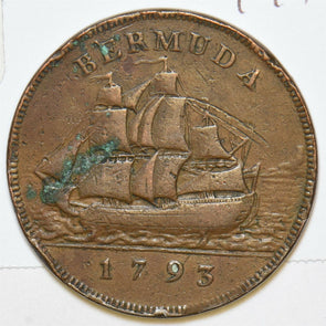 Bermuda 1793 Penny B0140 combine shipping