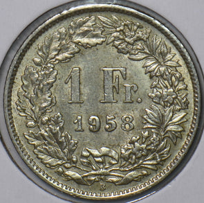 Switzerland 1958 Franc 240165 combine shipping