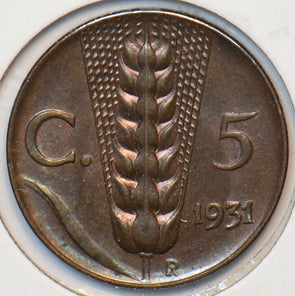 Italy 1931 R 5 Centesimi 240208 combine shipping