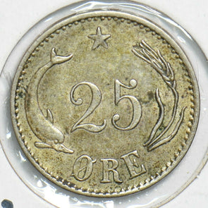 Denmark 1904 25 Ore Porpoise D0101 combine shipping