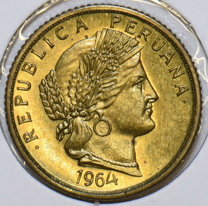 Peru 1964 10 Centavos 152642 combine shipping