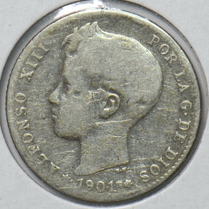 Spain 1901 Peseta 193186 combine shipping