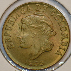Colombia 1959 2 Centavos 297428 combine shipping
